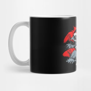 Ghost Retro Style Red Mug